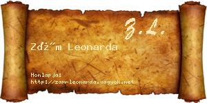 Zám Leonarda névjegykártya